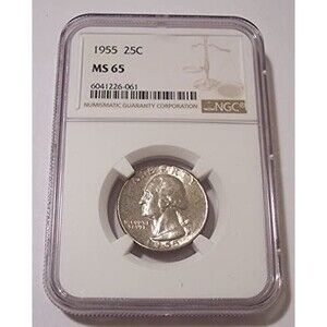 1955 Washington Quarter MS65 NGC Toned